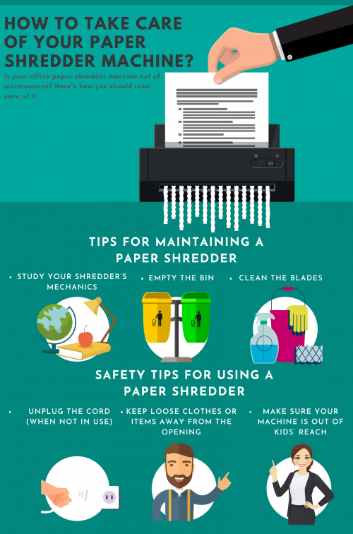 Is your office paper shredder machine out of maintenance? Here’s how you should take care of it.

#PaperShredderMachine

https://www.accobrands.com.sg/shop-large-office-shredders/10016/10021/