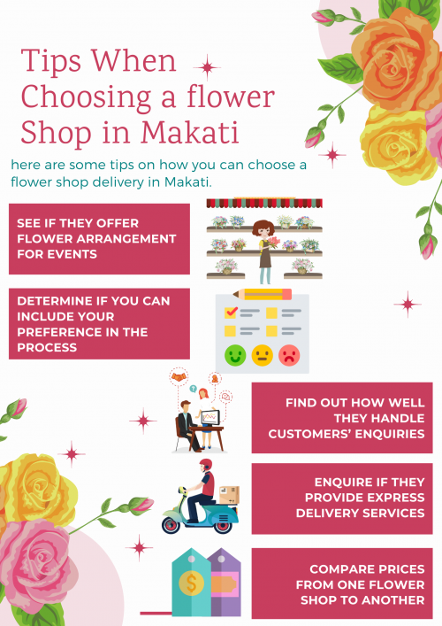 Find out on how you can choose a flower shop delivery in Makati.

#MakatiFlowerShopDelivery

https://www.knots.ph/florist-outlets/poblacion-makati