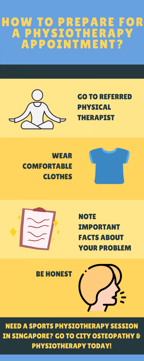 Going to a physiotherapy clinic in Singapore soon? Follow these 4 ways to prepare for it!

#PhysiotherapyClinicSingapore

https://cityosteophysio.com/service/physiotherapy/