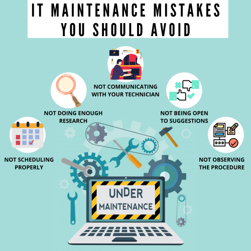 Learning how to conduct IT maintenance? There’s a lot of mistakes that you should avoid! Here are some of the maintenance mistakes that you should be aware of.

#ITMaintenance

http://itmaintenance.com.sg/it-solutions.php