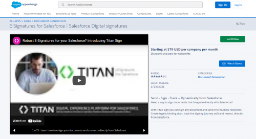 Need a way to sign documents that integrate directly with Salesforce? With Titan Sign you can sign any document and send it to multiple recipients. Create legally binding docs, track the signing journey, edit and resend, directly from Salesforce.

Read more:- https://appexchange.salesforce.com/appxListingDetail?listingId=a0N3u00000MSu5tEAD

#Esignaturesforsalesforce #Digitalsignaturesforsalesforce #Esigsalersforce #Signpdfsalesforce