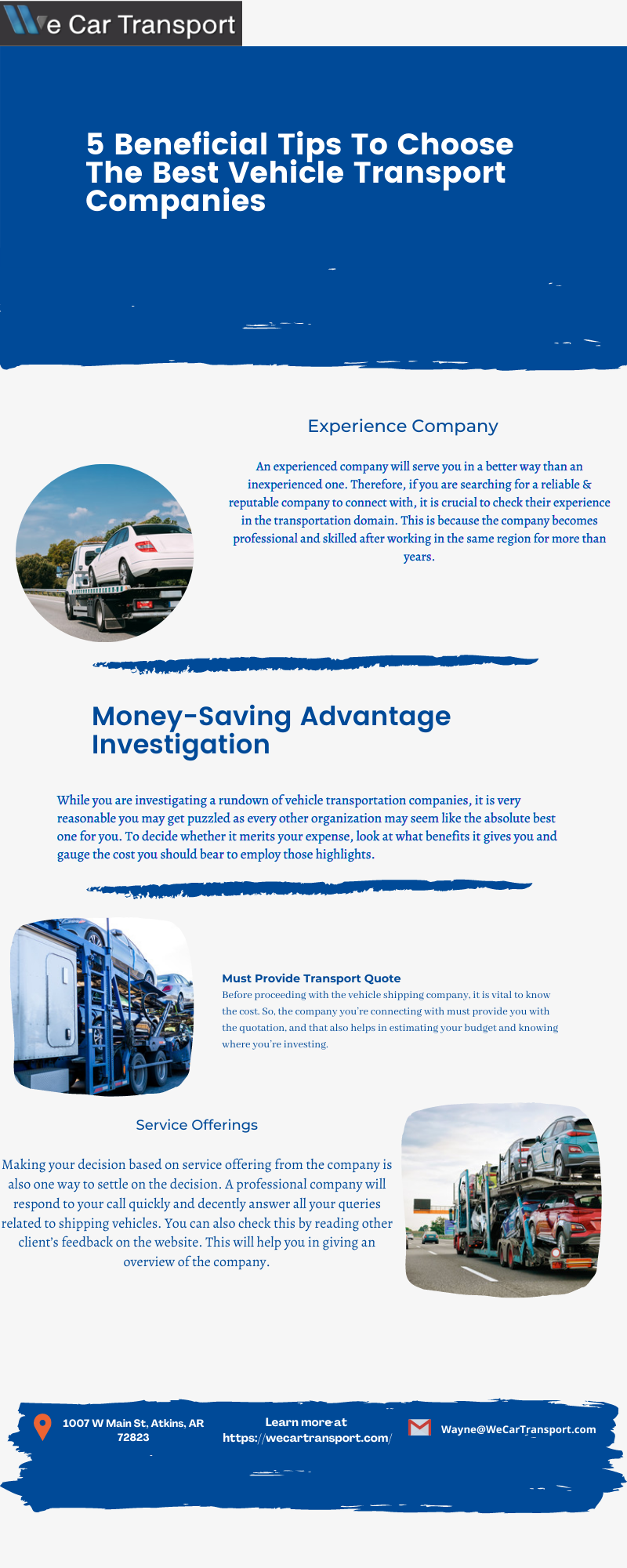 5 Beneficial Tips To Choose The Best Vehicle Transport Companies 
