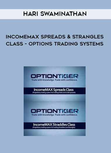 82 Hari Swaminathan IncomeMAX Spreads Strangles Class Options Trading Systems
