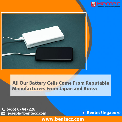 All our battery cells come from reputable manufacturers from Japan and Korea