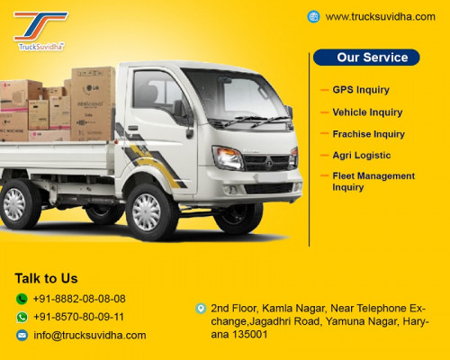 Truck Suvidha is a platform to book truck rental services that crosses over any barrier between burden proprietors and truck proprietors in India.
TruckSuvidha enables transporters to view multiple freight opportunities. It allows them to quote competitive truck fares to book a load.

More Info  -   https://trucksuvidha.com/TruckBoard.aspx

Contact Us -   8882080808

Other Cities :  

Truck Rental in Mumbai
Truck Rental in Nashik
Truck Rental in Kolkata
Truck Rental in Chennai
Truck Rental in Bangalore
Truck Rental in Pune
Truck Rental in Chandigarh
Truck Rental in Jaipur
Truck Rental in Ahmedabad
Truck Rental in Coimbatore
Truck Rental in Lucknow
Truck Rental in Bhopal