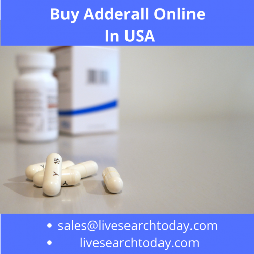 Adderall is a combination of two stimulants or medicines known as dextroamphetamine and amphetamine. Both the stimuli are in the central nervous system that affects the nerves and brain chemicals that contribute to hyperactivity & impulse control. Order Adderall online from a count-on online pharmacy without hassle. Compare the rate at which the drug is available at different sites. Before buying the medication, check the shipping and delivery services. It is available in the market, but it is available at discounted rates from our online pharmacy, ‘Live Search Today.’

Get 25% off on all medicines online
SHOP HERE-https://livesearchtoday.com/shop/
Check This-https://www.linkedin.com/showcase/buy-xanax-bars-online-order-now/?

Adderall helps treat Narcolepsy and ADHD (attention deficit hyperactivity disorder). Adderall helps your brain parts to release more norepinephrine and dopamine. As a result, Adderall can increase attention and focus. In addition, it can help people with ADHD develop better work habits and skills to be more eligible to perform academically, socially, and professionally. You can buy Adderall online easily from our Website-https://livesearchtoday.com/.