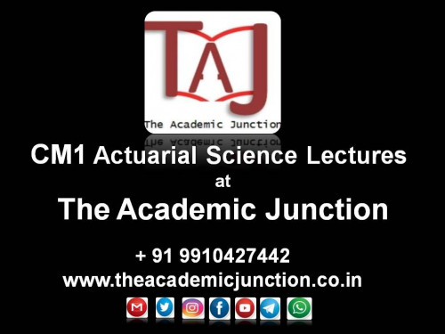 CM1 Intro Ch 2 Principles of Actuarial Modelling  by our Corporate well experienced faculty with 13 papers in progress and All India ST5 Topper. Take a trial from the best Actuarial Science Online Coaching institute and after that Join TAJ  to complement your study experience with them call at 09910427442.

Classroom, Online and Video Classes Available.

For details contact-
TAJ- The Academic Junction
9910427442

www.theacademicjunction.co.in

#AcetCoachingNearMe  #ActuarialScienceVideoLectures #BestActuarialScienceCoachingInMumbai, #OnlineActuarialScienceClasses  #OnlineActuarialCoaching #ActuarialScienceDTHClasses #Actuarial Science  #BestActuarialScienceInstitutesinIndia #BestActuarialScienceInstitutesinMumbai, #BestActuarialScienceInstitutesinBangalore #BestActuarialScienceInstitutesinKolkata #ActuarialScienceInstitutesinIndia #ActuarialScience  #ActuarialScienceLectures #ActuarialScienceVideoLectures