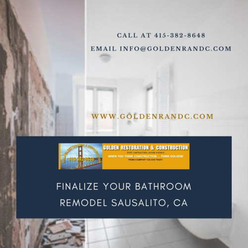 Bathroom Remodel Sausalito, CA add esteem & decency to your home. We'll work intimately with you to understand your taste & inclinations before finalizing your Kitchen Remodel Sausalito, CA. Don’t wait. Get a free gauge now!

https://goldenrandc.com/kitchen-bathroom-remodel/