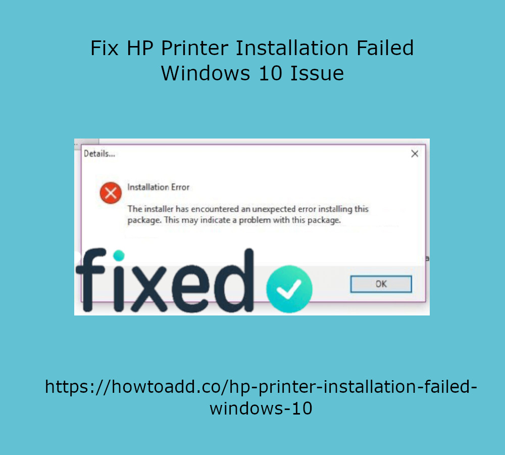 printer installation failed windows 10 hp p1102