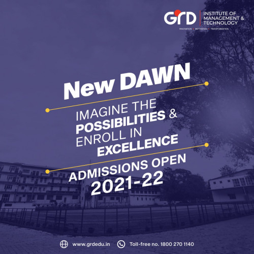 With the waves of changes in the current industries , GRD-IMT #Dehradun has analyzed and designed its courses as such that the current generation of young adults is the strong foundation for a better #tomorrow.
Established in the year of 2008, the GRD is one of those top Engineering colleges in Dehradun that come up with other undergraduates, post graduates’ programs like Polytechnic, Pharmacy, and Degree courses like B.Sc, B.Com, BA(Hons.) Journalism & Mass Comm and since then grown into a well-known and recognized institute especially known for its technical education in the Northern part of India.
To know more, visit grdedu.in
.
.
.
.
.
#GRDIMT #CollegesInIndia #DehradunColleges #EducationMatters #Whychooseus #LushGreenCampus #CollegeInfrastructure #Collegebuilding #collegestudents #collegelife #lifeofacollegestudent #colleges #dehradundiaries #dehradunuttarakhand #dehradunindia