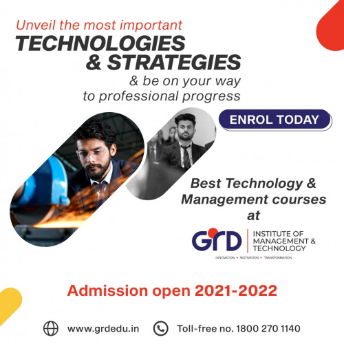 Earning a Technology or management degree can open the door to several rewarding jobs
If you want to learn more about the courses, visit www.grdedu.in
.
.
.
.
#GRDEDU #GRDIMT #Education #Technology #Management #Dehradun #College #CollegesinIndia #CollegesinDehradun #DehradunColleges #UttarakhandColleges #CollegesinUttarakhand #India #Students #Managementstudents #BBAStudents #BBACOurse #MBACourse #Collegestudents #MBA #Btech #Mtech