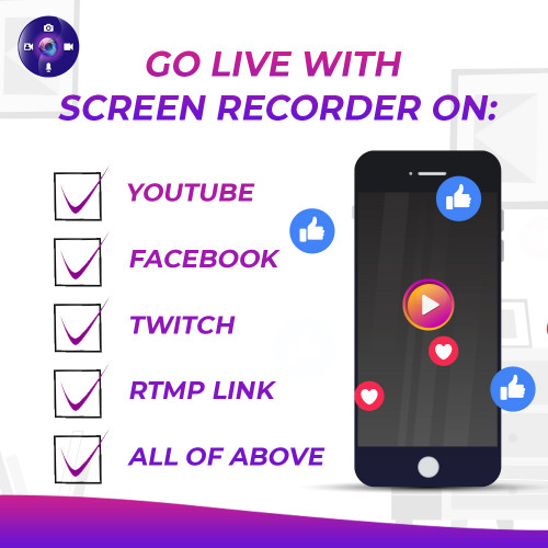 ScreenRecorderᵀᴹ for Android & iOS. Now go live on any platform with all in one app. Download the app https://appscreenrecorder.com