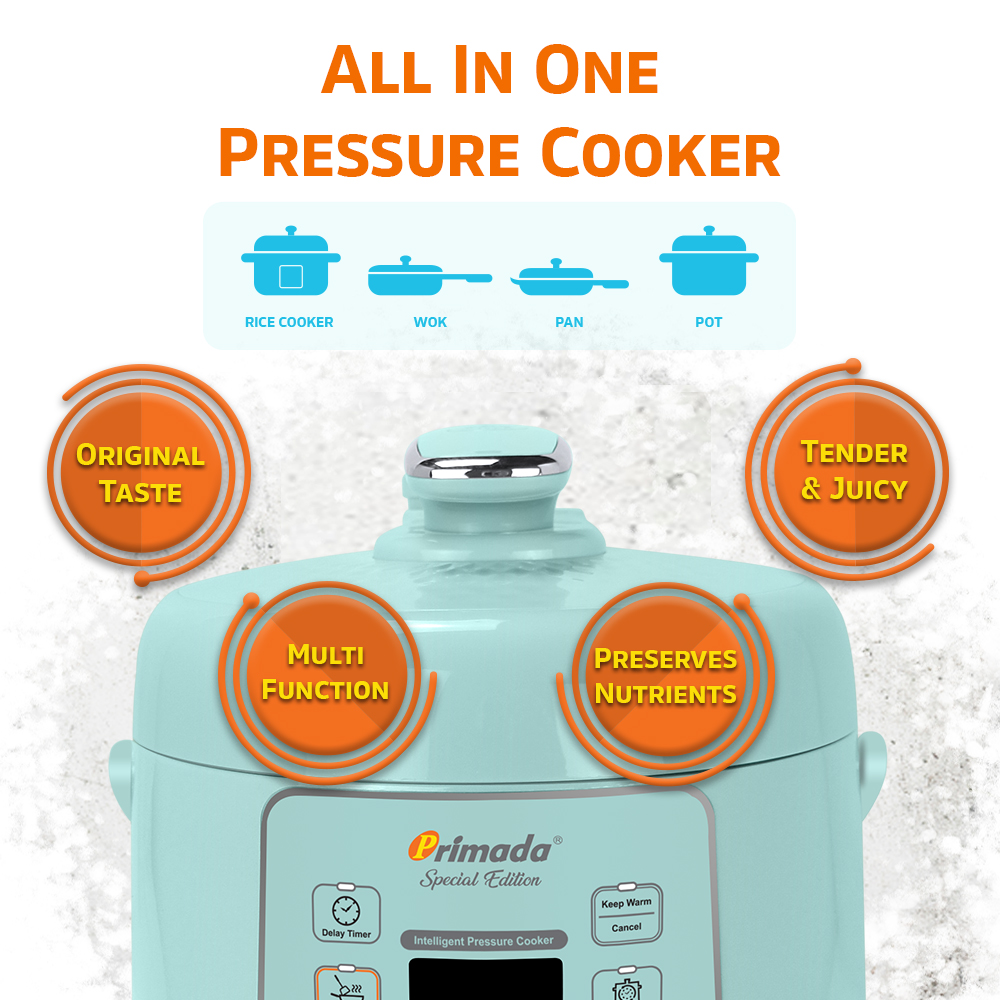 Primada Pressure Cooker MPC2550 Blue 08