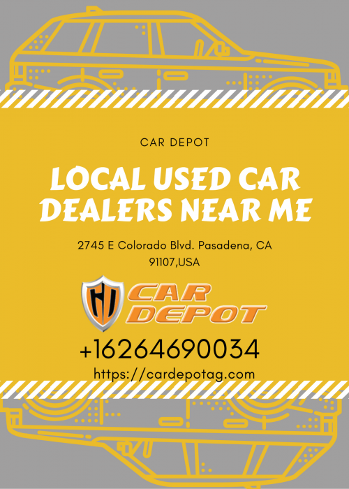 Car Depot is the best local used dealer near you in the USA, CA. Get the best-used car at a low rate. You can also use the loan calculator to calculate the amount you have to pay for this.