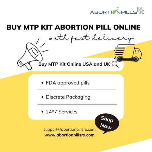 By offering the Buy MTP Kit abortion pill online with fast delivery, we empower you to take control of your reproductive health discreetly and safely. The buy abortion pill kit online usa, comprising Mifepristone and Misoprostol Kit USA, is a medically FDA-approved regimen for a safe abortion. You can buy mtp kit online with credit card, discreetly and safely. Order MTP kit price online at a low from Abortionpillsrx and experience a hassle-free and secure journey toward the freedom to choose.
Website: https://www.abortionpillsrx.com/mtp-kit.html