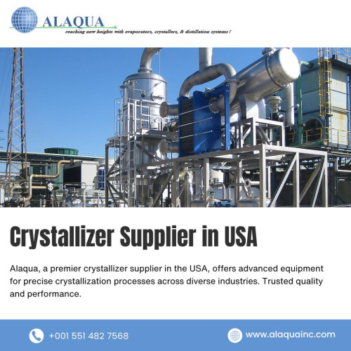 Alaqua, a premier crystallizer supplier in the USA, offers advanced equipment for precise crystallization processes across diverse industries. Trusted quality and performance.