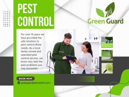 In conclusion, when seeking Pest Control Boise services, online reviews are an invaluable resource that can guide you toward the right decision. If you are looking for a company with the best reviews and a proven track record of excellence in pest control, consider Green Guard. 

Official Website:  https://greenguardpestcontrol.com/

Green Guard Pest Control
Address: 369 E Watertower Ln Ste B, Meridian, ID 83642, United States
Phone: +12082977947

Find Us On Google Map: ﻿https://g.page/GreenGuardPestControl

Google Business Site: https://green-guard-pest-control.business.site/﻿

Our Profile: https://gifyu.com/pestcontrolboise

More Photos:

https://tinyurl.com/24ff2x5h
https://tinyurl.com/28kl388m
https://tinyurl.com/27mpgwrp
https://tinyurl.com/279yqpe8