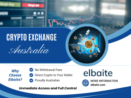 Elbaite Crypto Exchange Australia ensures you can make rapid decisions and execute transactions without intermediaries, even during periods of high market volatility.

Official Website: https://www.elbaite.com

Google Business Site: https://elbaite.business.site

Adress: Ghan, Northern Territory, 872B67 Australia

Find Us On Google Map: http://goo.gl/maps/pk3eVH4Mb1VoRyM49

Our Profile: https://gifyu.com/elbaitecrypto
More Images:
https://tinyurl.com/275mhj5f
https://tinyurl.com/22jpq3lq
https://tinyurl.com/24t7lru4
https://tinyurl.com/2cp7qrj6