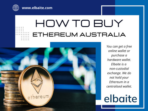 If you are wondering how to buy Ethereum Australia through a wallet-to-wallet crypto exchange, this guide should be a valuable resource to help you get started on your crypto journey.

Official Website: https://www.elbaite.com

Google Business Site: https://elbaite.business.site

For More Information Visit Here: https://www.elbaite.com/buy-eth

Adress: Ghan, Northern Territory, 872B67 Australia

Find Us On Google Map: http://goo.gl/maps/pk3eVH4Mb1VoRyM49

Our Profile: https://gifyu.com/elbaitecrypto
More Images:
https://tinyurl.com/2xutw7xo
https://tinyurl.com/2cjxmgg5
https://tinyurl.com/2dcqsm6f
https://tinyurl.com/236nkm5b