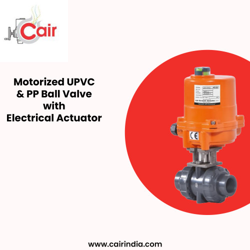 Buy high-quality motorised UPVC true union / PP ball valve with electrical actuator online. This valve is perfect for a variety of applications, and it is backed by our satisfaction guarantee.