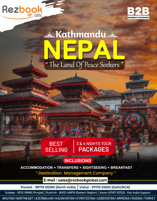 Rezbook Global DMC, Nepal DMC, Nepal Tour Packages, Nepal holiday packages, Nepal family Tour, Nepal Honeymoon Packages, Nepal fix departure package, Nepal Packages. For more information visit our website at https://rezbookglobal.com/packages/nepal