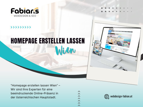 Wenn Sie Homepage erstellen lassen Wien für Ihr Unternehmen benötigen und einen Webdesign-Service suchen, ist Fabian hier, um Ihnen zu helfen!
Wir verstehen die entscheidende Rolle, die eine gut gestaltete Website für das Wachstum und den Erfolg Ihres Unternehmens spielt.

Unsere offizielle Website: https://webdesign-fabian.at/

Fabians Webdesign & SEO
Adresse: Schwaigergasse 4/2 1210 Wien
Telefonnummer: + 43 660 833 1477
E-Mail: office@webdesign-fabian.at

Unser Profil: https://gifyu.com/webdesignfabian

Mehr Bilder:
https://tinyurl.com/yqchn2ya
https://tinyurl.com/yo9v5uwo
https://tinyurl.com/2xyxvljz
https://tinyurl.com/ykw6z4nk