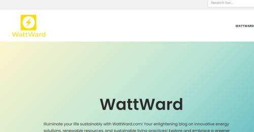 Illuminate your life sustainably with WattWard.com! Your enlightening blog on innovative energy solutions, renewable resources, and sustainable living practices! Explore and embrace a greener future with us!

http://wattward.com/