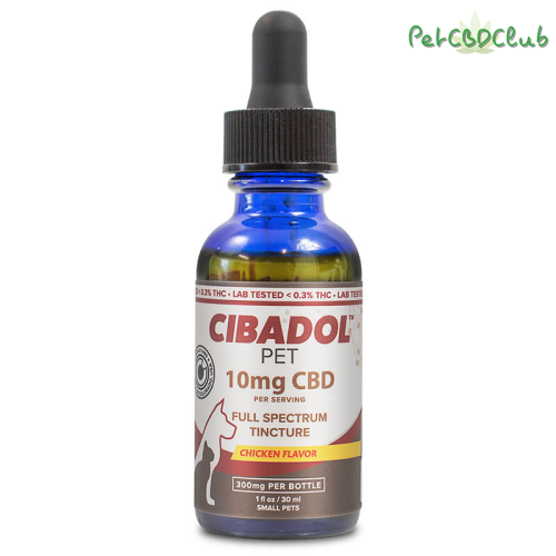 Cibadol – CBD Pet Tincture – Full Spectrum Chicken Flavor – 300mg 1800mg