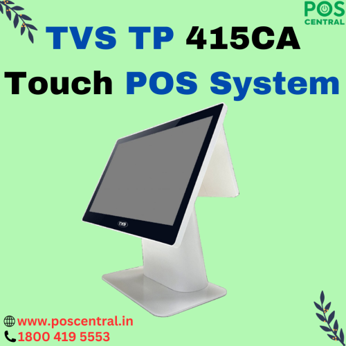 The TVS TP 415CA Touch POS System is a user-friendly and efficient point-of-sale solution. With a compact design, it saves counter space while offering powerful performance. This system has 2GB of memory (RAM), which helps it run smoothly and handle multiple tasks at once. It features a 15-inch touchscreen display that's easy to use. You can interact with it by simply touching the screen. It is a reliable and user-friendly solution for businesses, offering efficient performance, ample storage, and a responsive touch interface, all while being energy-efficient and built to last. The POS Central India website offers impressive deals on TVS TP 415CA with free express delivery. Visit https://www.poscentral.in/tvs-tp-415ca-touch-pos-system.html