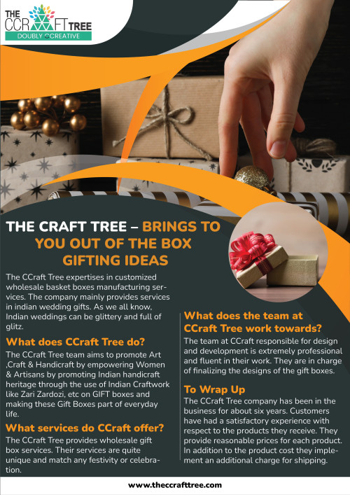 Box Gifting - Find extraordinary gift ideas at The Craft Tree. Explore our unique and thoughtful box gifting options for every occasion. Visit https://www.theccrafttree.com/the-craft-tree-brings-to-you-out-of-the-box-gifting-ideas/ for creative and personalized gifts that make a lasting impression.
