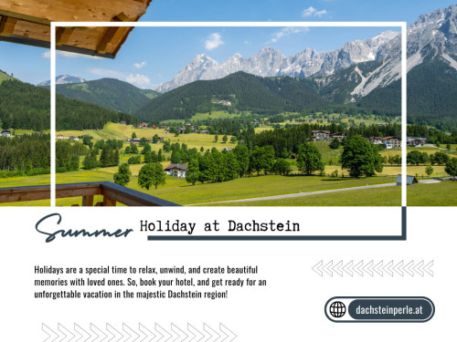 Dachstein experiences distinct seasons, and hotel prices can fluctuate significantly depending on when you plan your visit. The peak tourist seasons, typically summer and winter, see higher prices due to increased demand for outdoor activities and skiing. In contrast, shoulder seasons like spring and autumn offer more affordable rates while still providing beautiful landscapes and pleasant weather.

Visit Us: https://dachsteinperle.at/en/

Heinz Tritscher, Alpin Residenz Dachsteinperle

Vorberg 291, 8972 Ramsau am Dachstein, Austria
+43368781305
reservierung@dachsteinperle.at

Find on Google Map: http://www.google.com/maps/place//data=!4m2!3m1!1s0x47712fc369b20799:0x25a10bce58fcf892?source=g.pag...

Business Site: https://alpin-residenz-dachsteinperle.business.site

Our Profile: https://gifyu.com/dachsteinperle

See More: 

https://is.gd/qVFLFC
https://is.gd/ey4gBT
https://is.gd/FzNmNY
https://is.gd/CHfWqd