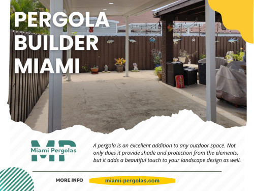 Additionally, ask friends, family, or neighbors if they have any recommendations for Pergola Builder Miami or if they have worked with a pergola contractor. 

Official Website: https://miami-pergolas.com/
For More Information Visit Here: https://miami-pergolas.com/pergola/
Google Business Site: https://miami-pergolas-insulated-patio.business.site

Address: 11940 sw 212th st, Miami Fl, 33177, United States
Tell: 7869912423

Find us on Google Map : http://maps.app.goo.gl/gXeZNakr8LXiCpnRA

Our Profile: https://gifyu.com/miamipergolas
More Images: 
https://tinyurl.com/bdcn8dr6
https://tinyurl.com/3ju24h7r
https://tinyurl.com/25yytpr3
https://tinyurl.com/3kvzjyys