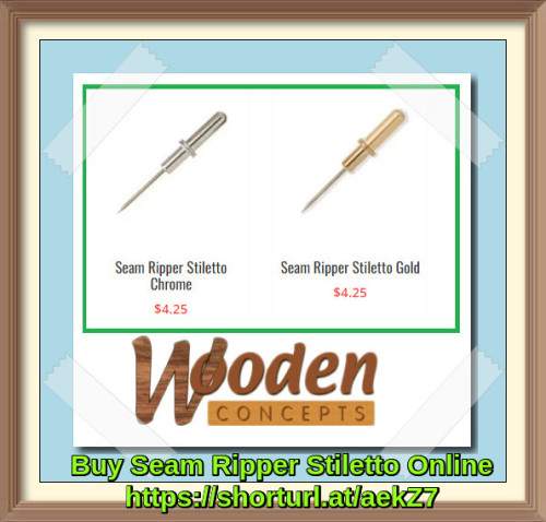 Wooden Concepts is the place online to get your seam ripper stiletto in gold and chrome color.
https://www.woodenconcepts.com/product-category/seam-ripper-stiletto/