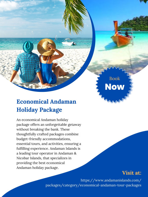 Economical Andaman Holiday Package

Andaman Islands is a renowned tour operator in Andaman & Nicobar Islands, that specializes in providing the best economical Andaman holiday packages at the most affordable prices. To know more about economical Andaman holiday packages, just visit at https://www.andamanislands.com/packages/category/economical-andaman-tour-packages