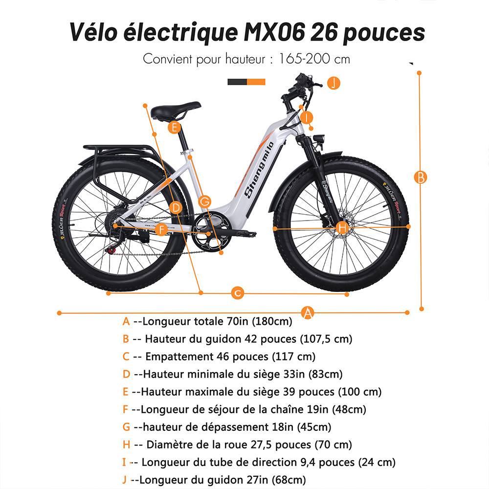 Vélo électrique adulte Shengmilo MX05, vélo de montagne électrique pour  hommes à moteur BAFANG 1000 W avec 3 modes de conduite, batterie SAMSUNG 48  V 17,5 Ah, frein à disque – les