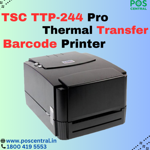 The TSC TTP 244 Pro Barcode Printer is a thermal transfer label printer designed for simple and efficient label printing. It can create labels with a sharp 203 dots per inch (DPI) resolution, ensuring clear and easy-to-read labels. With a printing speed of up to 5 inches per second, it can quickly produce labels for your needs. This printer connects to your computer using a serial, Parallel port and USB interface, making it easy to set up and start printing. Whether you're in a retail environment or need labels for an organization, it is a reliable choice for creating professional-looking labels. Get the TSC TTP 244 Pro 203 Dpi from the POS Central India website at a reasonable cost with free express delivery. For more information, visit https://www.poscentral.in/tsc-ttp-244-pro-203-dpi-up-to-5-ips-serial-and-usb-i-f-thermal-transfer-label-printer.html