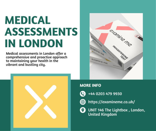 Medical assessments in London offer a comprehensive and proactive approach to maintaining your health in the vibrant and bustling city. London, as a global metropolis, provides access to top-notch healthcare facilities, highly qualified medical professionals, and a wide range of medical assessments tailored to your needs. Whether you're a busy professional, a student, or a resident of this dynamic city, here's why you should consider undergoing medical assessments in London. Read More:https://examineme.co.uk/medical-assessment/