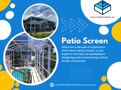 We use premium materials and employ the latest techniques to ensure superior quality in every job. We go above and beyond to deliver durable, long-lasting Patio screen enclosures that stand the test of time. Our commitment to quality assurance means you can enjoy your screen enclosure for years to come worry-free.

Official Website : https://southfloridascreenenclosures.com/

Duany Screen Repair Inc.
Address: 3840 NW 176th ST, Miami Gardens, Florida 33055, USA
Phone: 786-623-9063

Find Us On Google Map: http://maps.app.goo.gl/AHDB2HzES8wNEezr5

Our Profile:  https://gifyu.com/screenenclosures

More Photos:  

https://is.gd/9y7tY8
https://is.gd/9mW2mR
https://is.gd/VLwTZN
https://is.gd/5d2uUl