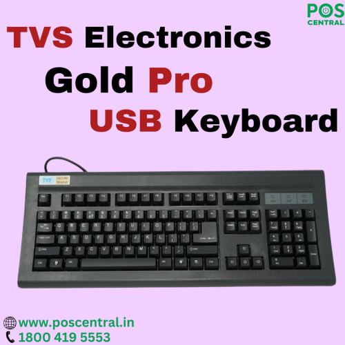 The TVS Gold Pro USB keyboard is a high-quality, durable, and efficient keyboard designed for professional and commercial use. It often features a sleek and modern design that can complement various work environments. With a full array of 104 keys, this keyboard provides you with all the essential functions and more, making it suitable for both work and leisure. Whether you prefer the speed and convenience of USB or the versatility of PS2, this keyboard has you covered. Choose the interface that best suits your needs. Please visit https://www.poscentral.in/tvs-gold-pro-usb-keyboard.html for the most up-to-date and detailed information on Pro USB Keyboard.