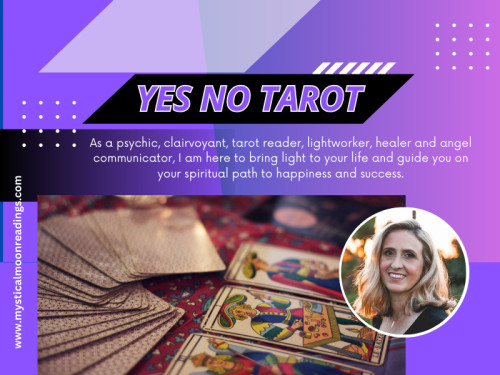 A Yes No tarot can help you find answers to these questions. During a free tarot reading session, you can ask specific questions and receive insights that guide you in the right direction. 

While tarot doesn't predict the future with absolute certainty, it does offer valuable guidance based on the energies surrounding your query.

Visit Our Website: https://www.mysticalmoonreadings.com/

Our Profile: https://gifyu.com/mysticalmoonread

See More:

http://gg.gg/176puz
http://gg.gg/176puw
http://gg.gg/176pux
http://gg.gg/176pv0