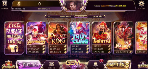 He thong slot games Gemwin sieu dinh bac nhat chau A.
Hệ thống Slot games gemwin được xem là sân chơi thu hút nhiều game thủ tại cổng game Gemwin bởi sự hấp dẫn và mức đầu tư khủng. Ngay sau đây hãy cùng khám phá độ “khủng” của thế giới game slot siêu đỉnh cùng hàng trăm trò chơi độc đáo.
#gemwin #taigemwin #taigem3win