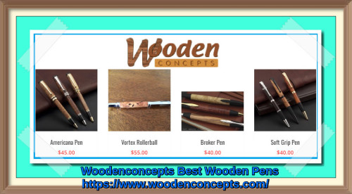 Handmade wood pens of Wooden Concepts make beautiful gifts and showcase the quality of wood material we use as well as the expertise and creativity of our woodwork.
https://www.woodenconcepts.com/