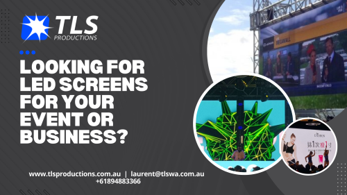 TLS Productions provides a wide range of LED screens that are available for hire or sale, including outdoor, indoor, and mobile options. These screens are perfect for a variety of events, such as activations, theaters, pubs, sporting events, and more. #mobileledscreen #TLSProductions #eventequipmenthireperth
https://www.tlsproductions.com.au/hire/led-screens/