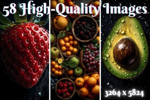 Fresh Fruits Realistic Images