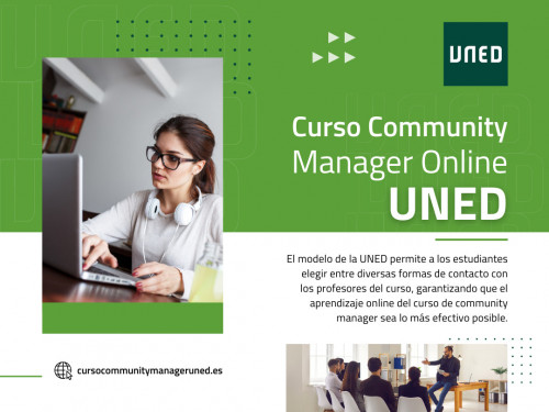 El modelo de la UNED permite a los estudiantes elegir entre diversas formas de contacto con los profesores del curso, garantizando que el aprendizaje online del curso de community manager sea lo más efectivo posible. Esta flexibilidad es crucial para adaptarse a las necesidades y preferencias únicas de los estudiantes.

Haga clic aquí para obtener más información sobre nosotros: https://cursocommunitymanageruned.es/curso-community-manager-online-uned/

DIRECCIÓN: Calle de Juan del Rosal, 12, 28040 Madrid, Spain
teléfono: +34913987746

Nuestro perfil:  https://gifyu.com/cursoredessocial

Más fotos:

https://tinyurl.com/yldpjyg2
https://tinyurl.com/yo6hy3jr
https://tinyurl.com/yqr3nvqp
https://tinyurl.com/ymxgb5vc