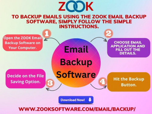 Download best  ZOOK Email Backup Software to take backup of emails from webmail, cloud mail, other online email services.

To know more visit at:- https://www.zooksoftware.com/email/backup/