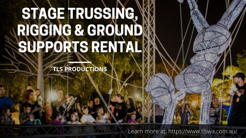 TLS Productions sell and hire a professional range of aluminium trussing for custom structures, ground support systems, up-right stands and lighting grids that can be configured to exacting specifications. https://bit.ly/3CD9c4W