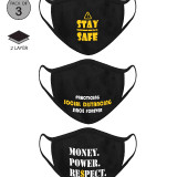 Stay-SafeSocial-DistancingMoney-Power-Respect-Mask