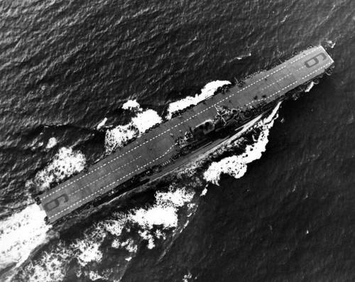 USS Enterprise (CV 6) deck view 1944