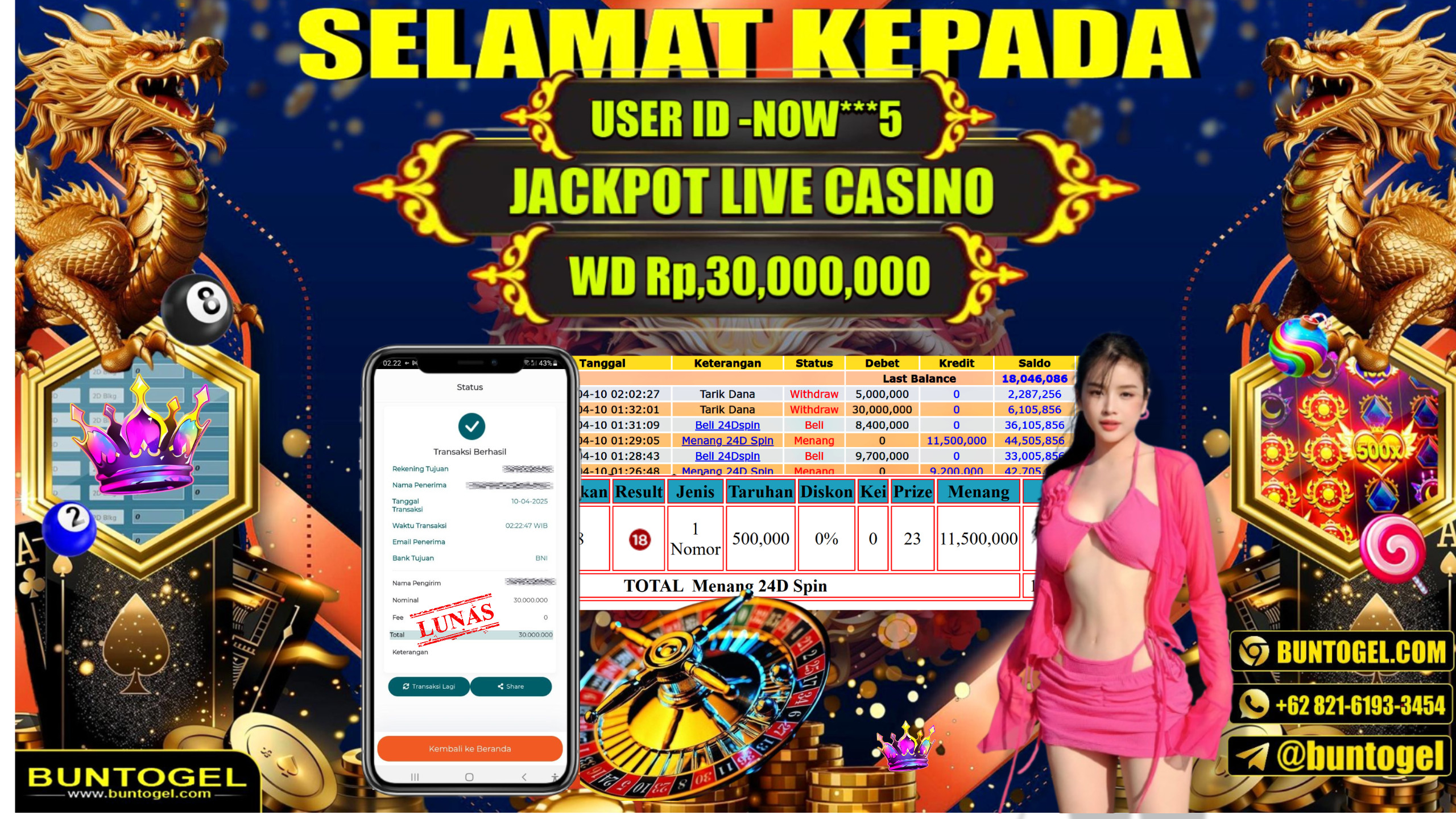BUKTI BAYAR BUNTOGEL
